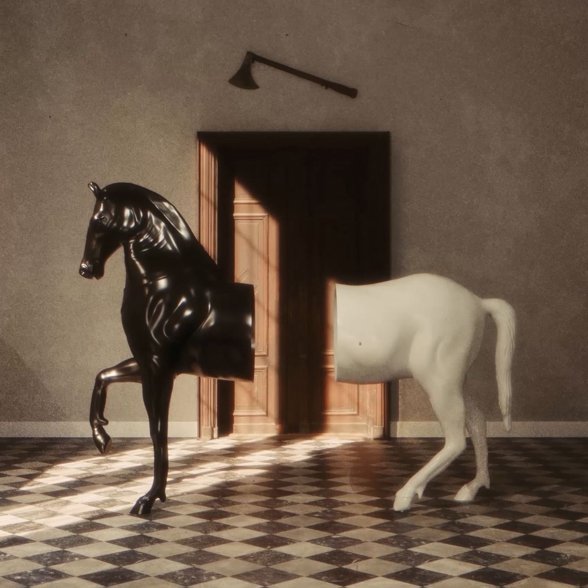 Black and white met - eternal bond,  Standing opposed - until they don't.    Buried the hatchet, but not forgot,  Together forever - until they're not.    The horse is dead, no need to beat.  This is the end - until repeat.